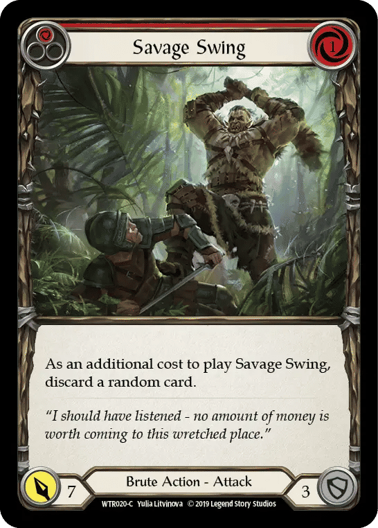 Savage Swing (Red) — Welcome to Rathe — Flesh and Blood