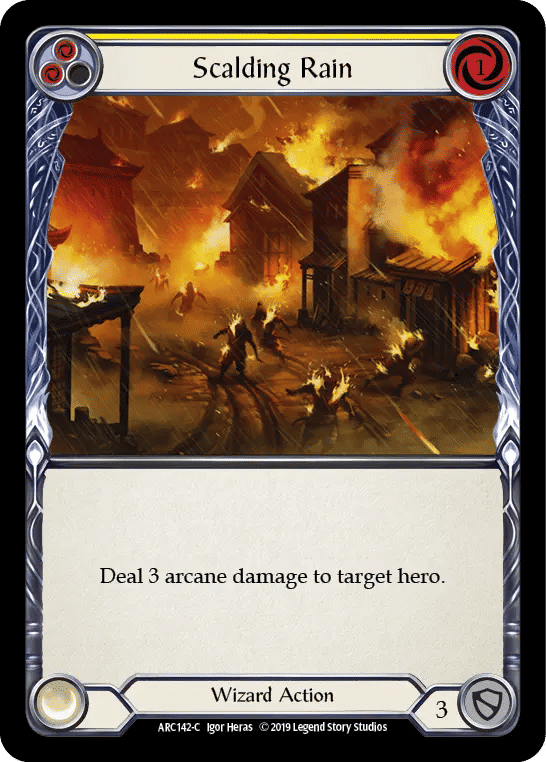 Scalding Rain (Yellow) — Arcane Rising — Flesh and Blood