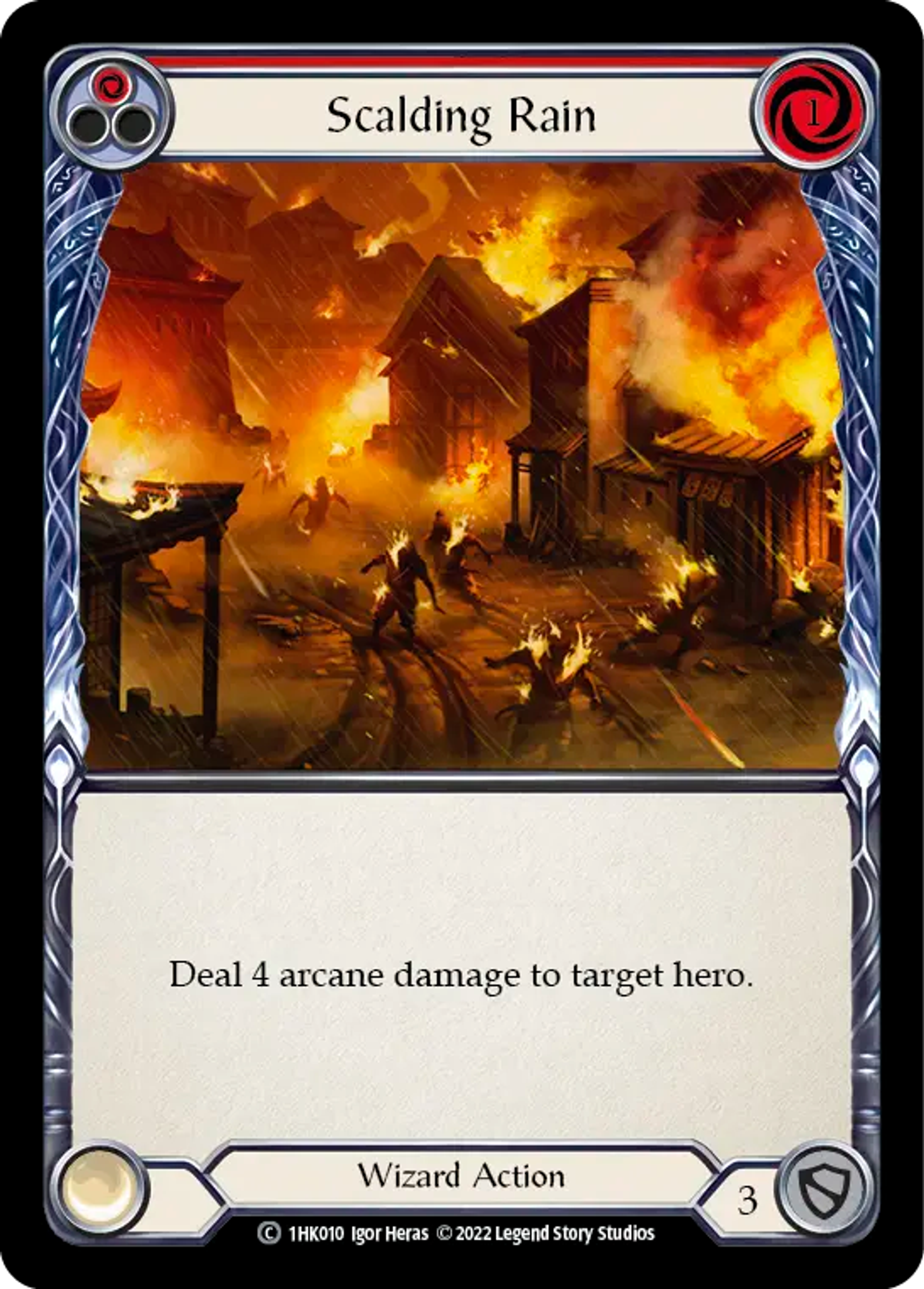 Scalding Rain (Red) — Kano - Blitz Deck — Flesh and Blood
