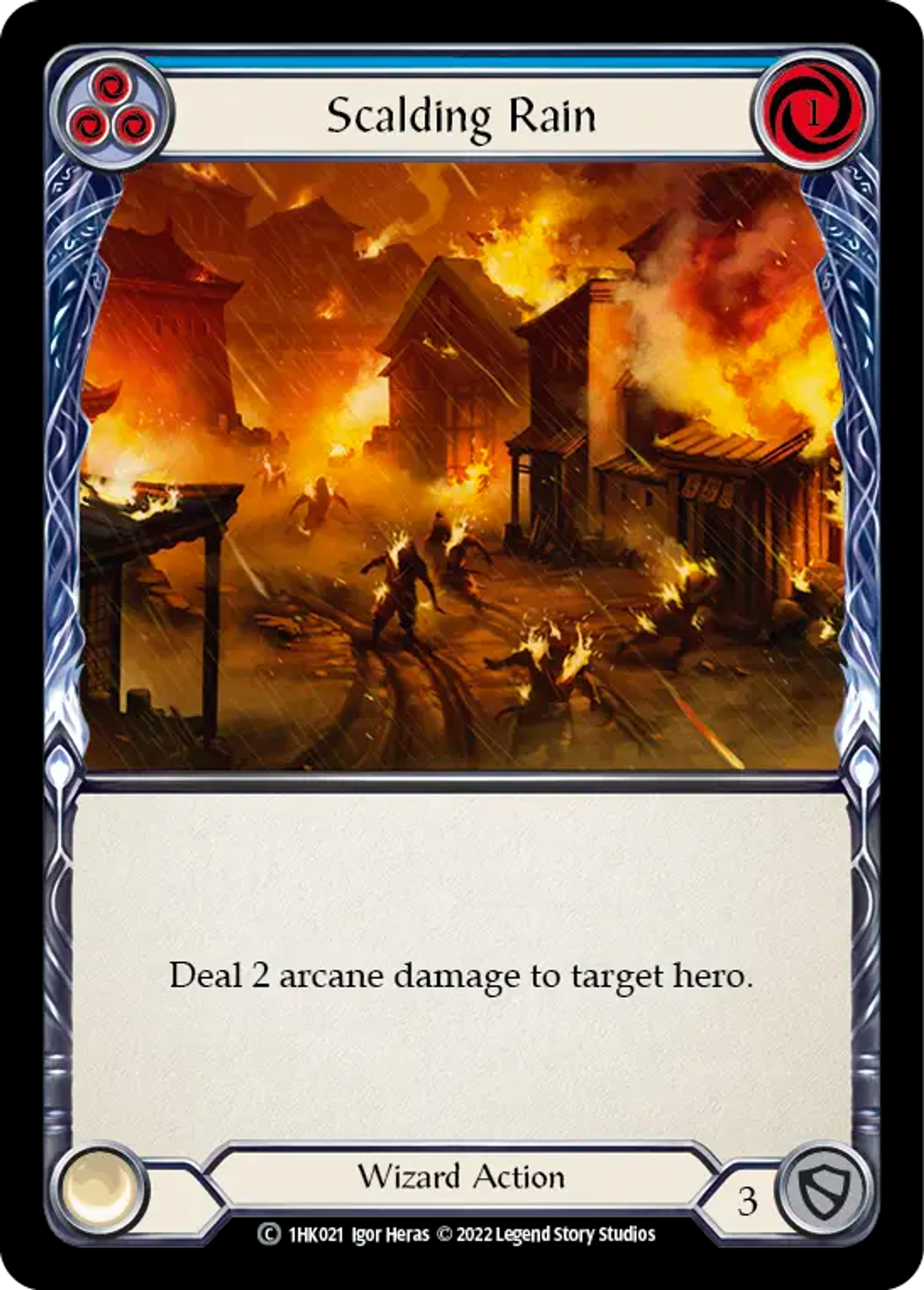 Scalding Rain (Blue) — Kano - Blitz Deck — Flesh and Blood