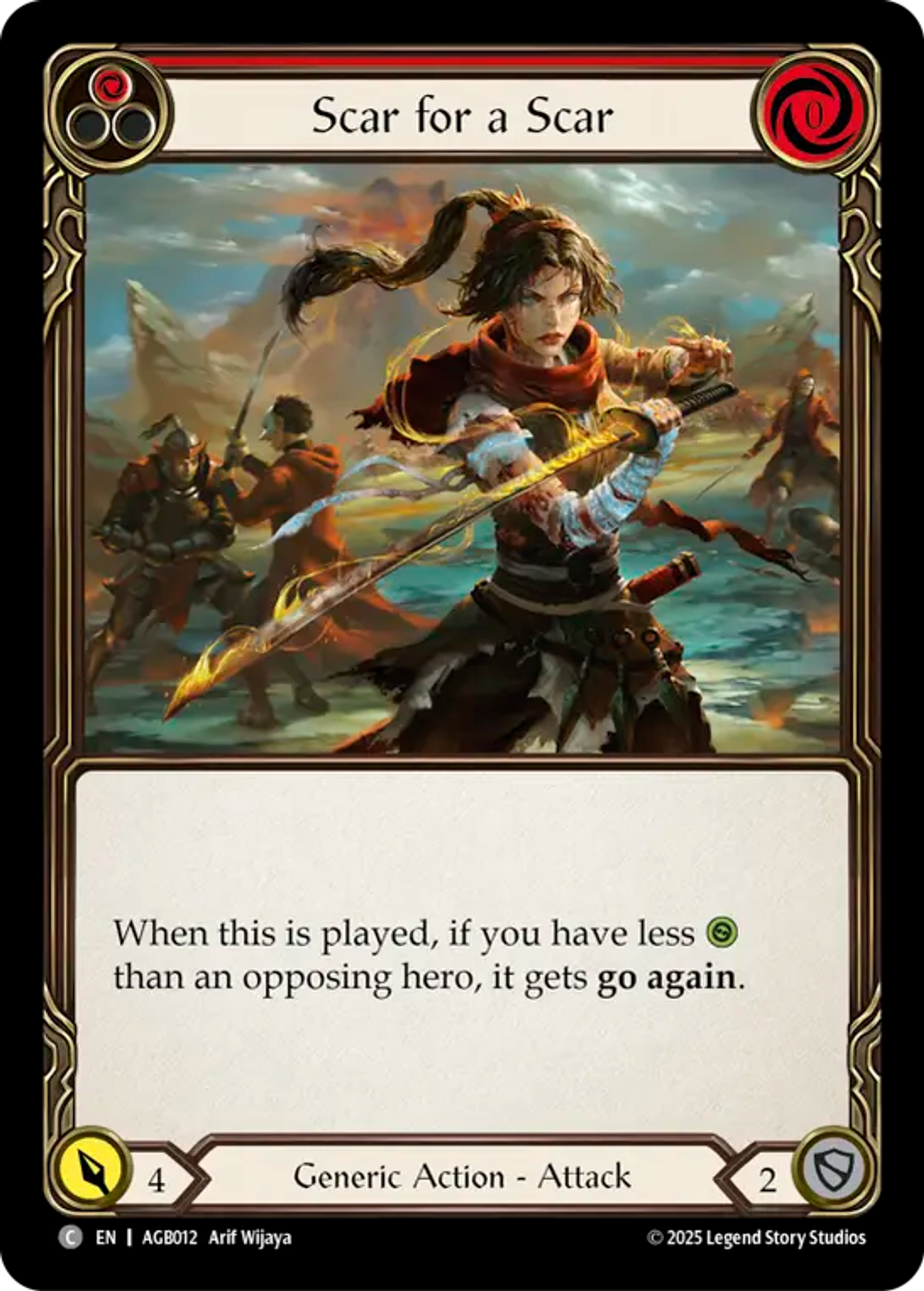 Scar for a Scar (Red) — Armory Deck - Gravy Bones — Flesh and Blood