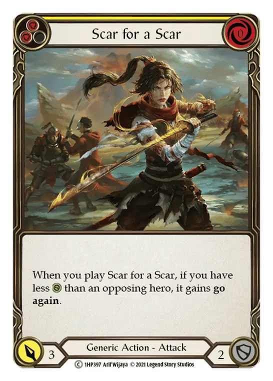 Scar for a Scar (Yellow) — History Pack 1 — Flesh and Blood