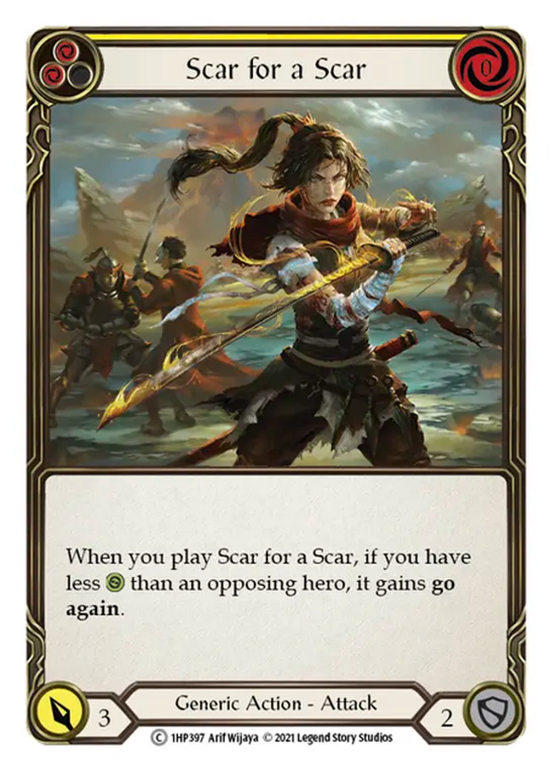 Scar for a Scar (Yellow) — History Pack 1 — Flesh and Blood