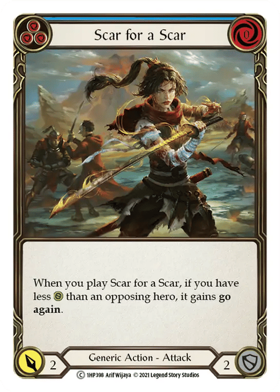 Scar for a Scar (Blue) — History Pack 1 — Flesh and Blood