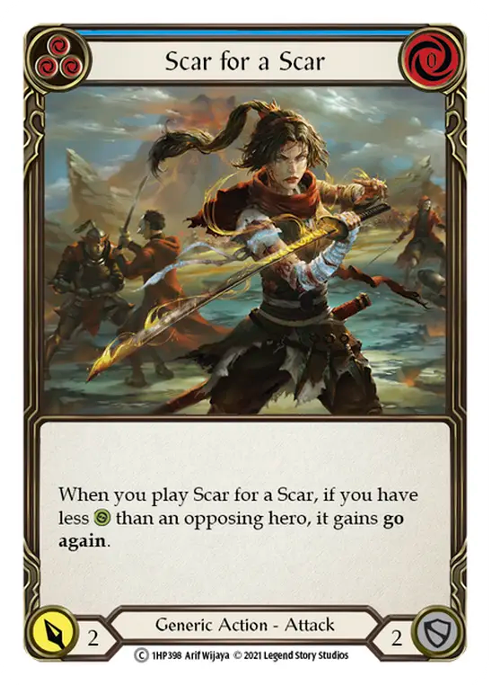Scar for a Scar (Blue) — History Pack 1 — Flesh and Blood