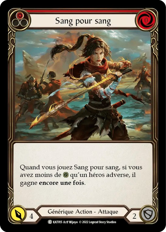 Sang pour sang — Katsu - Blitz Deck — Flesh and Blood