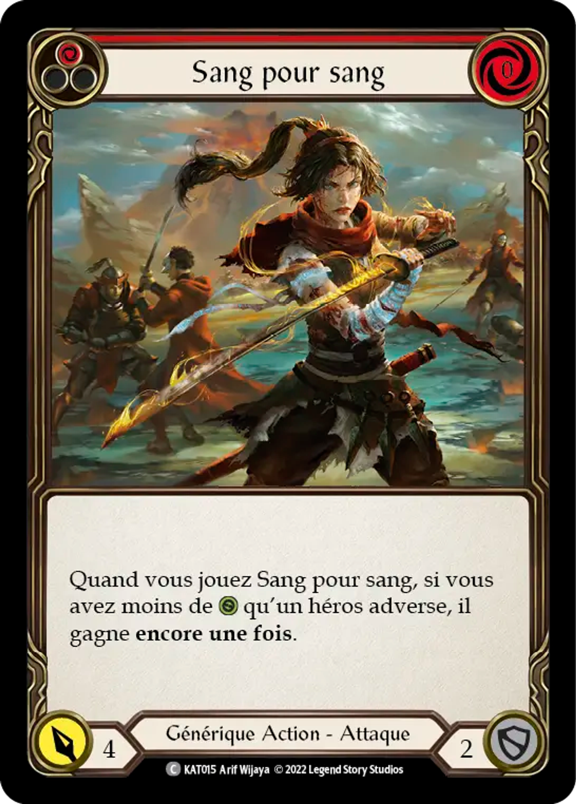 Sang pour sang — Katsu - Blitz Deck — Flesh and Blood