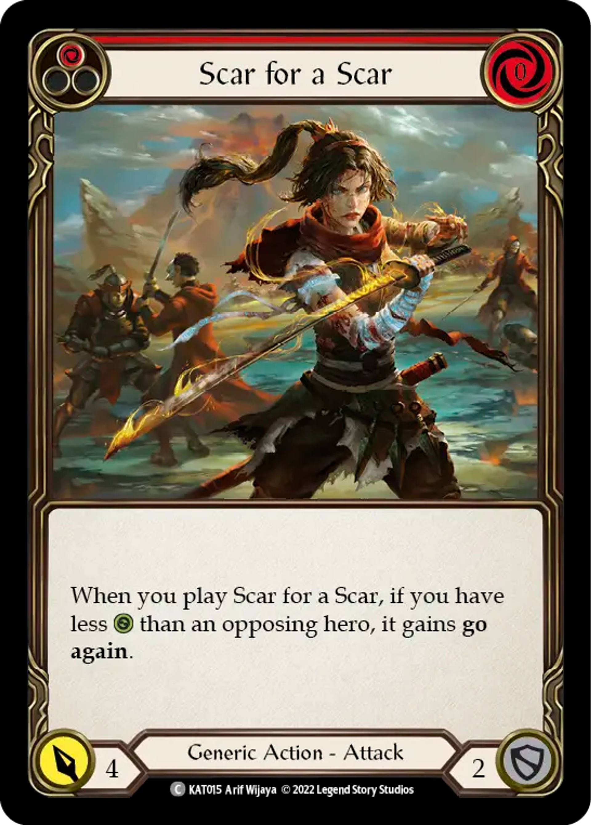 Scar for a Scar (Red) — Katsu - Blitz Deck — Flesh and Blood