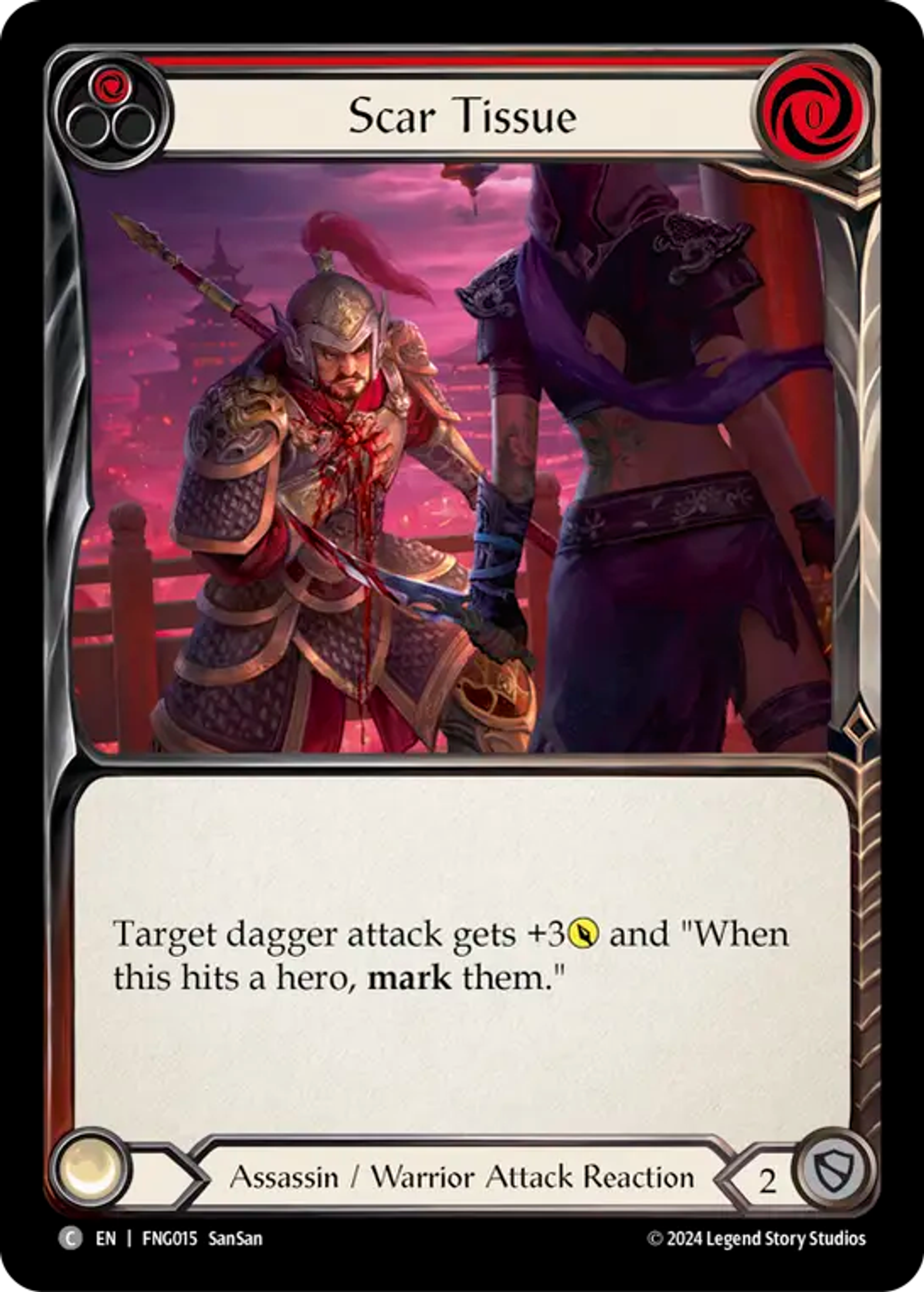 Scar Tissue (Red) — The Hunted Blitz Deck - Fang — Flesh and Blood