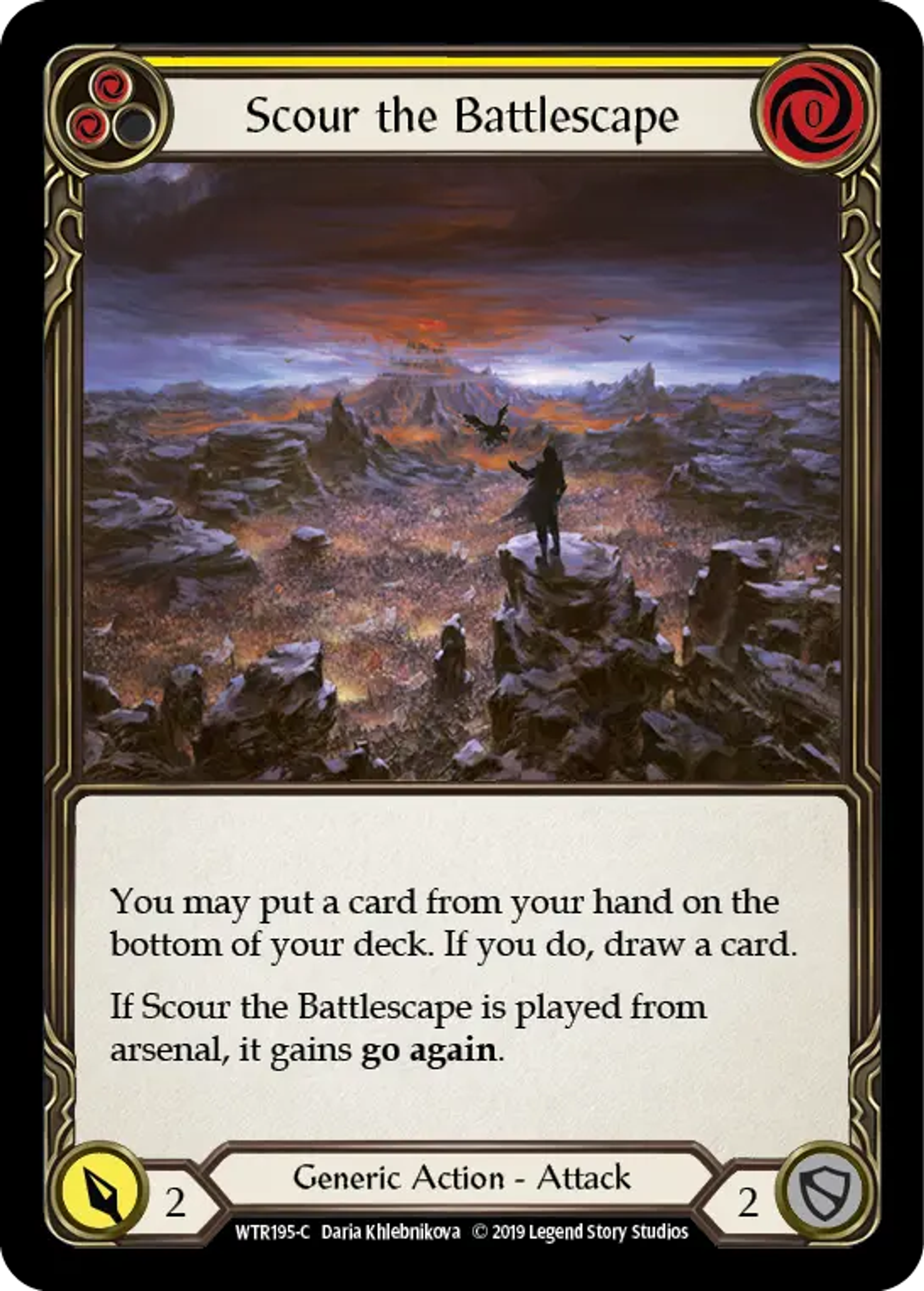 Scour the Battlescape (Yellow) — Welcome to Rathe — Flesh and Blood