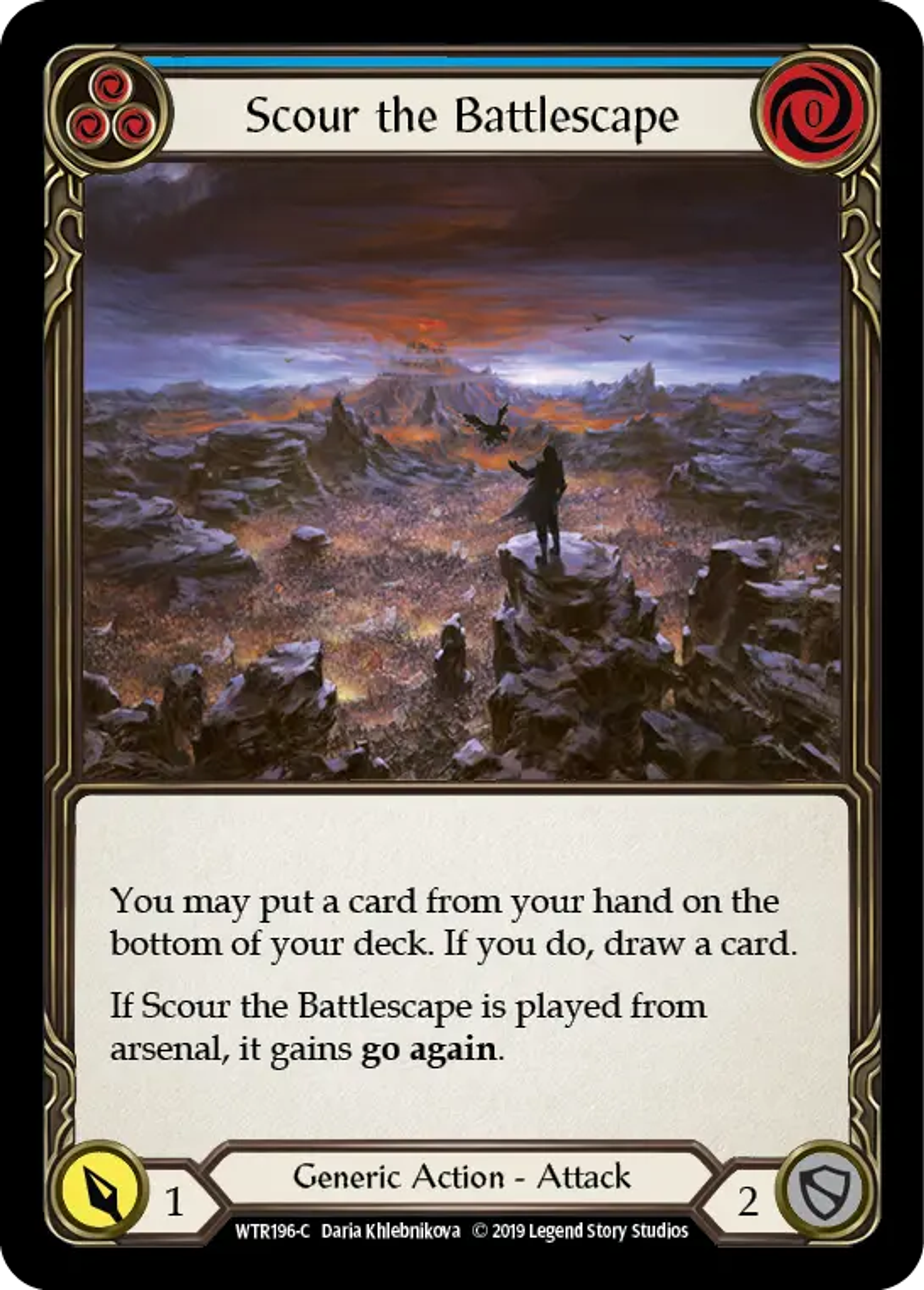 Scour the Battlescape (Blue) — Welcome to Rathe — Flesh and Blood