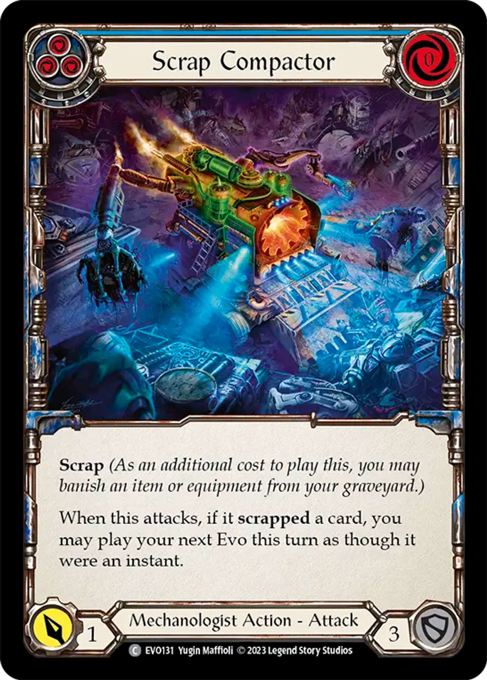 Scrap Compactor (Blue) — Bright Lights — Flesh and Blood