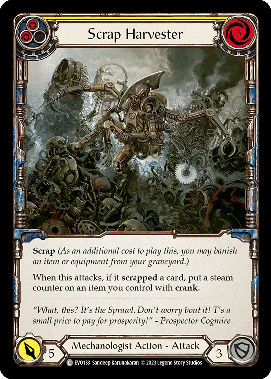 Scrap Harvester (Yellow) — Bright Lights — Flesh and Blood
