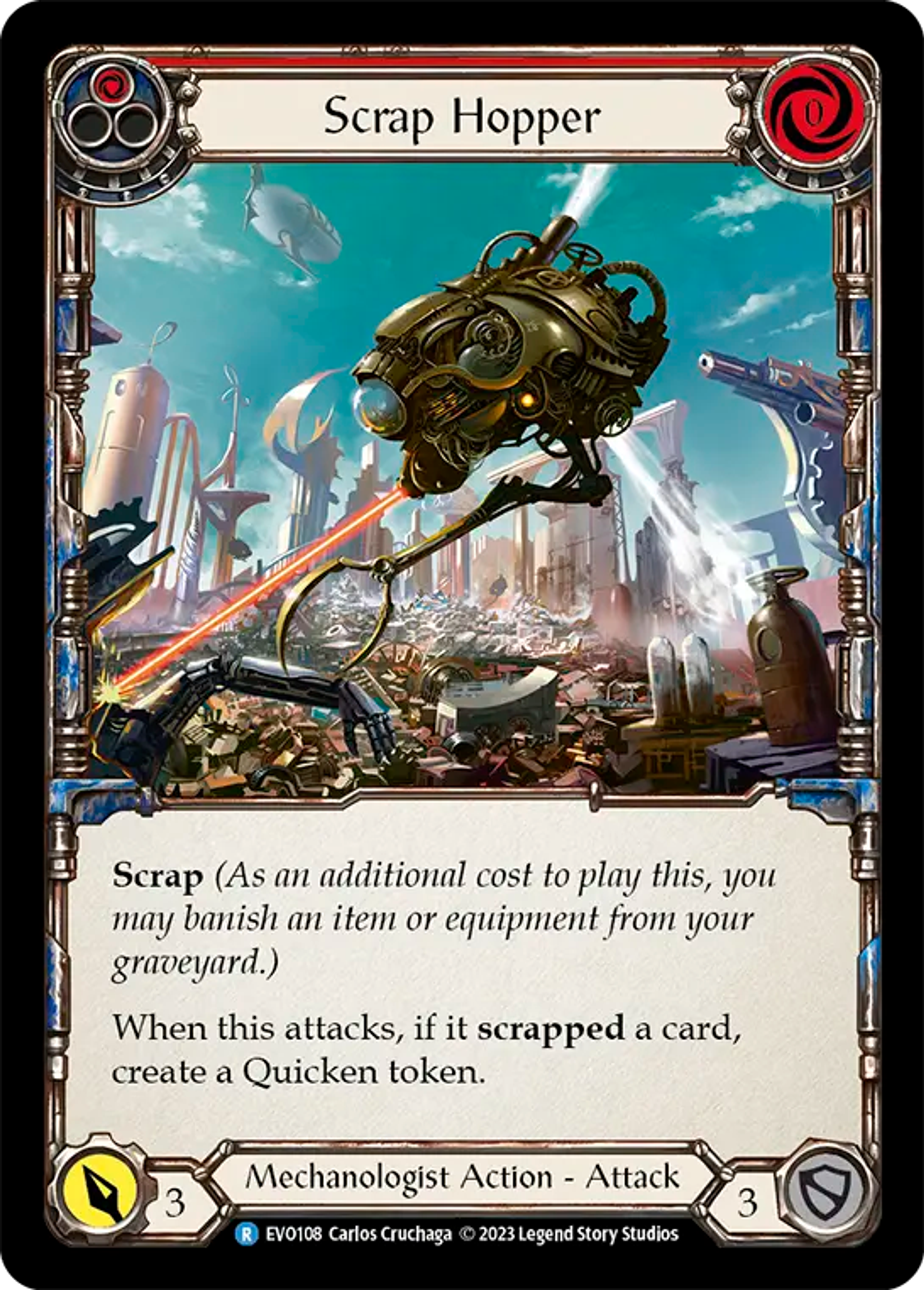 Scrap Hopper (Red) — Bright Lights — Flesh and Blood
