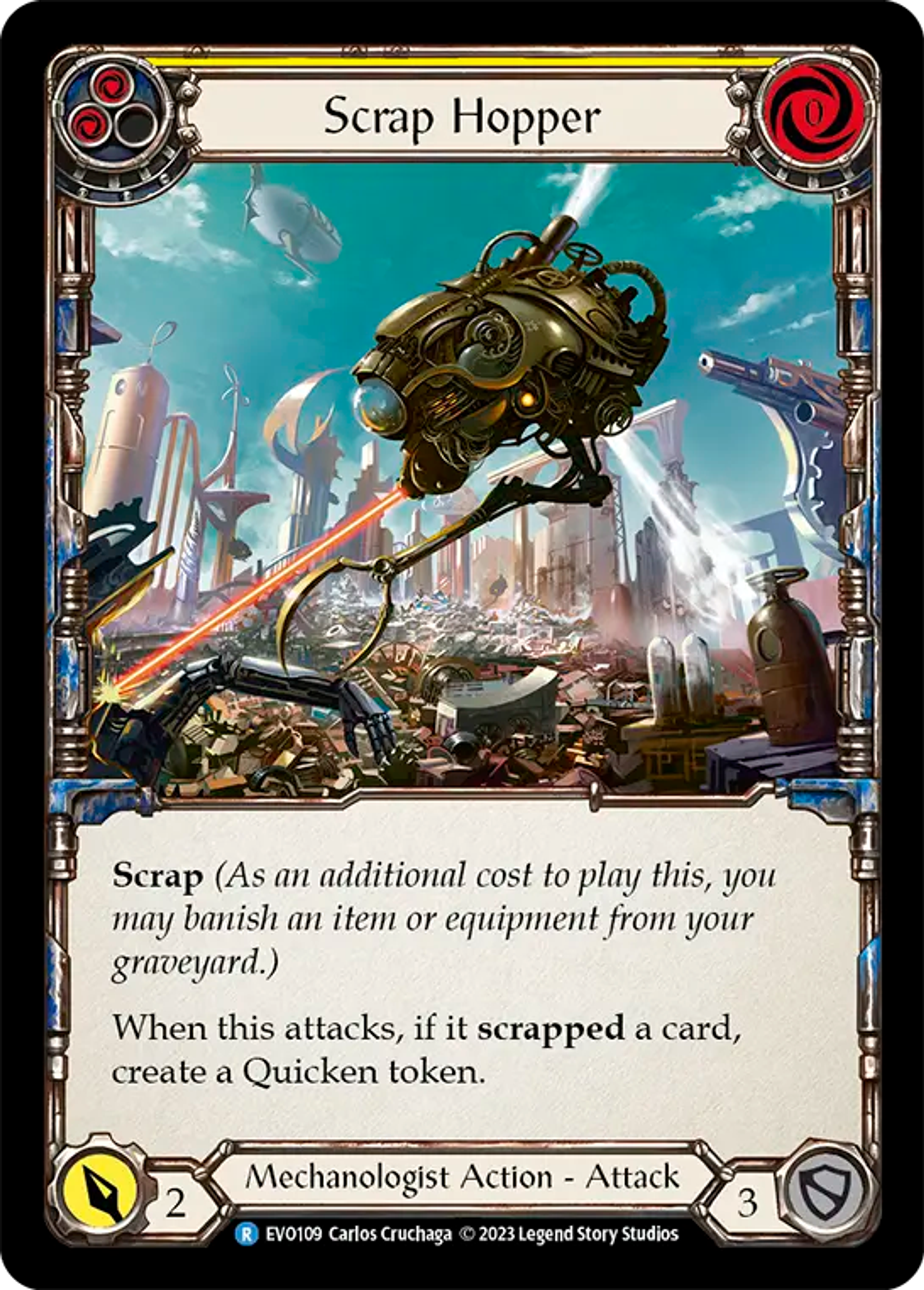 Scrap Hopper (Yellow) — Bright Lights — Flesh and Blood