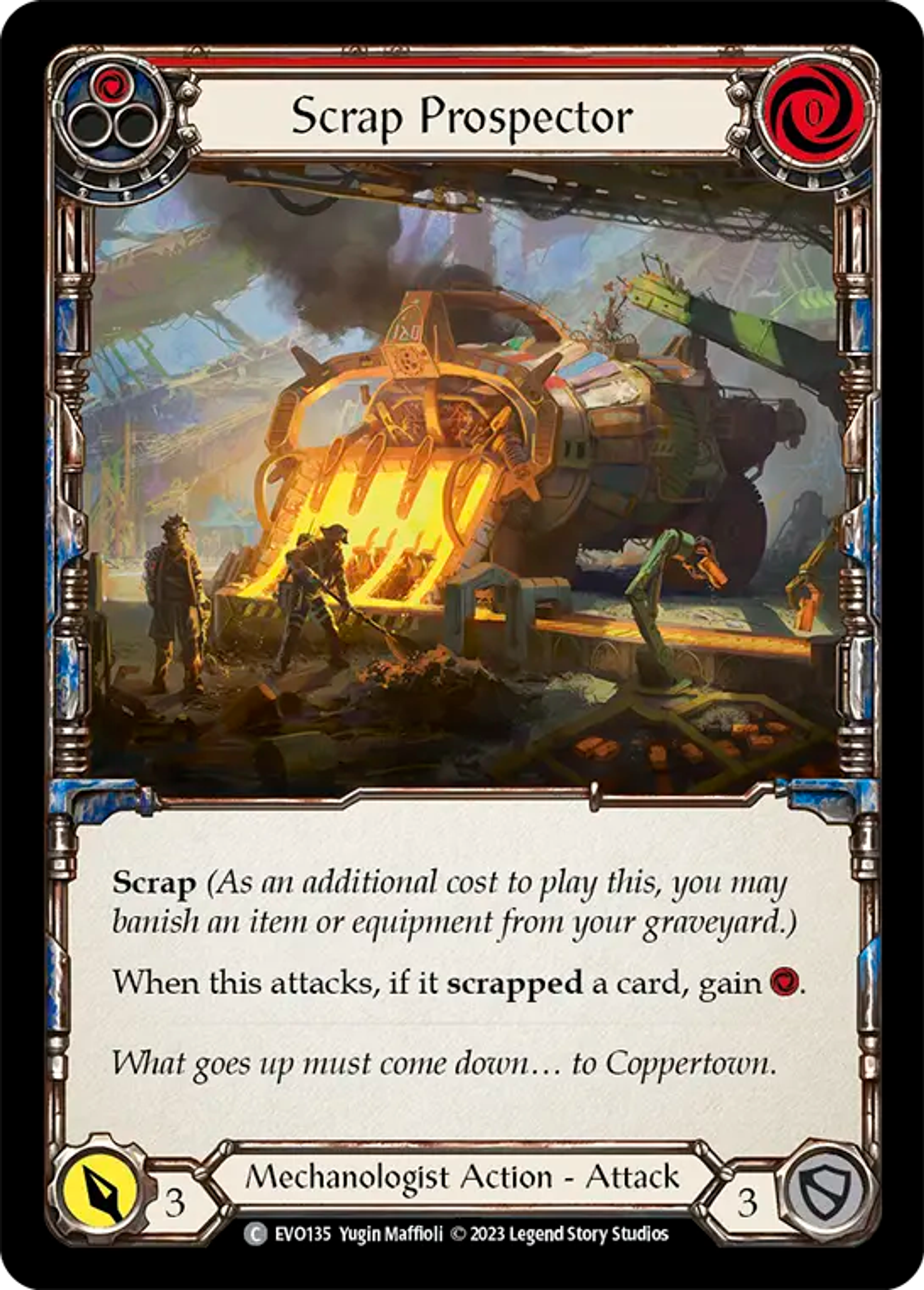 Scrap Prospector (Red) — Bright Lights — Flesh and Blood