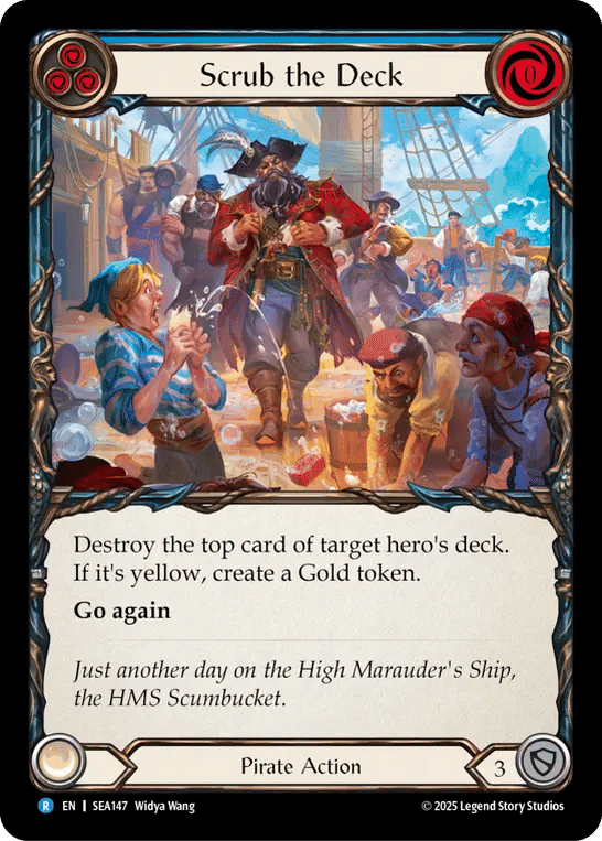Scrub the Deck (Blue) — High Seas — Flesh and Blood