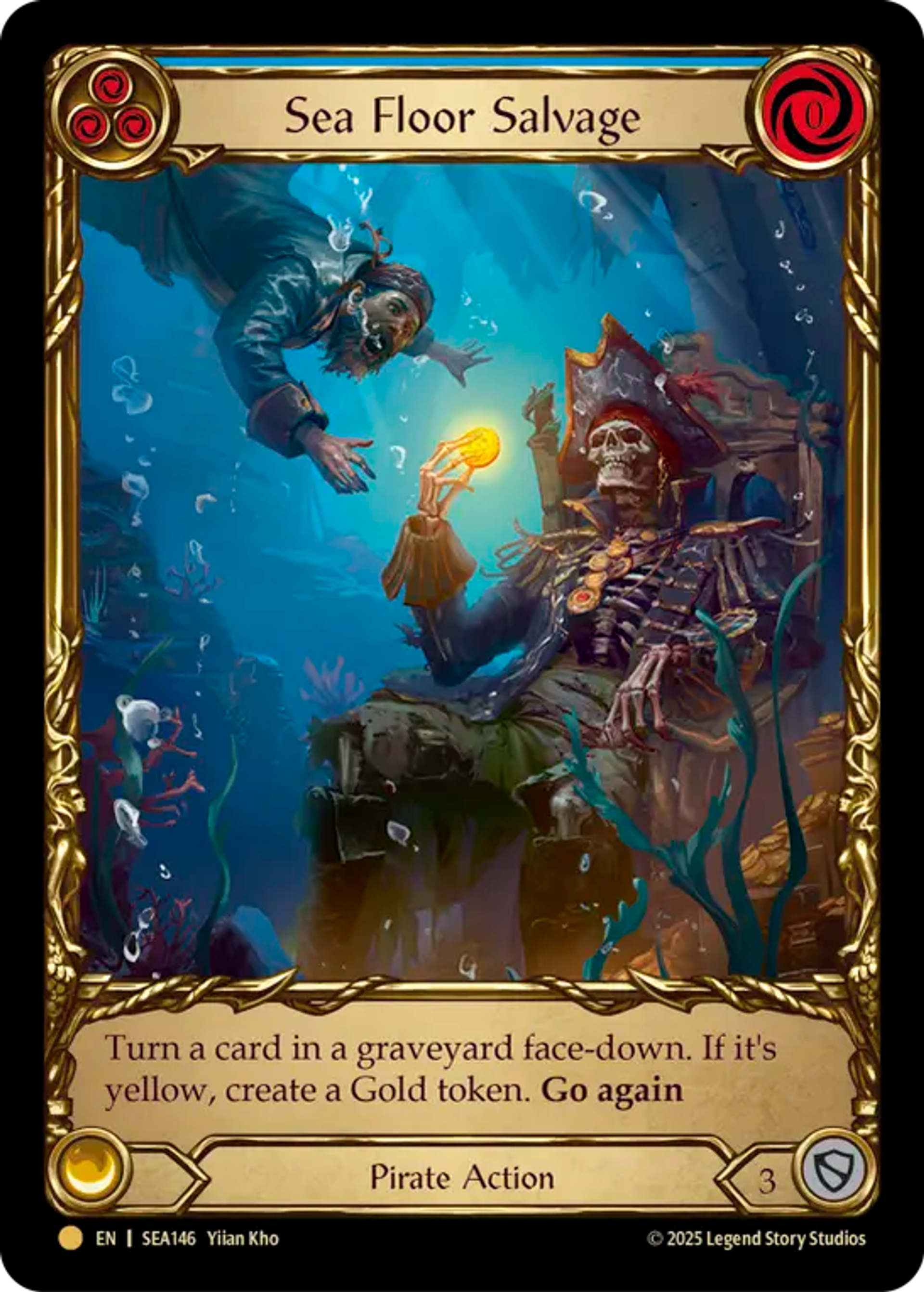 Sea Floor Salvage (Blue) — High Seas - Treasure Pack — Flesh and Blood