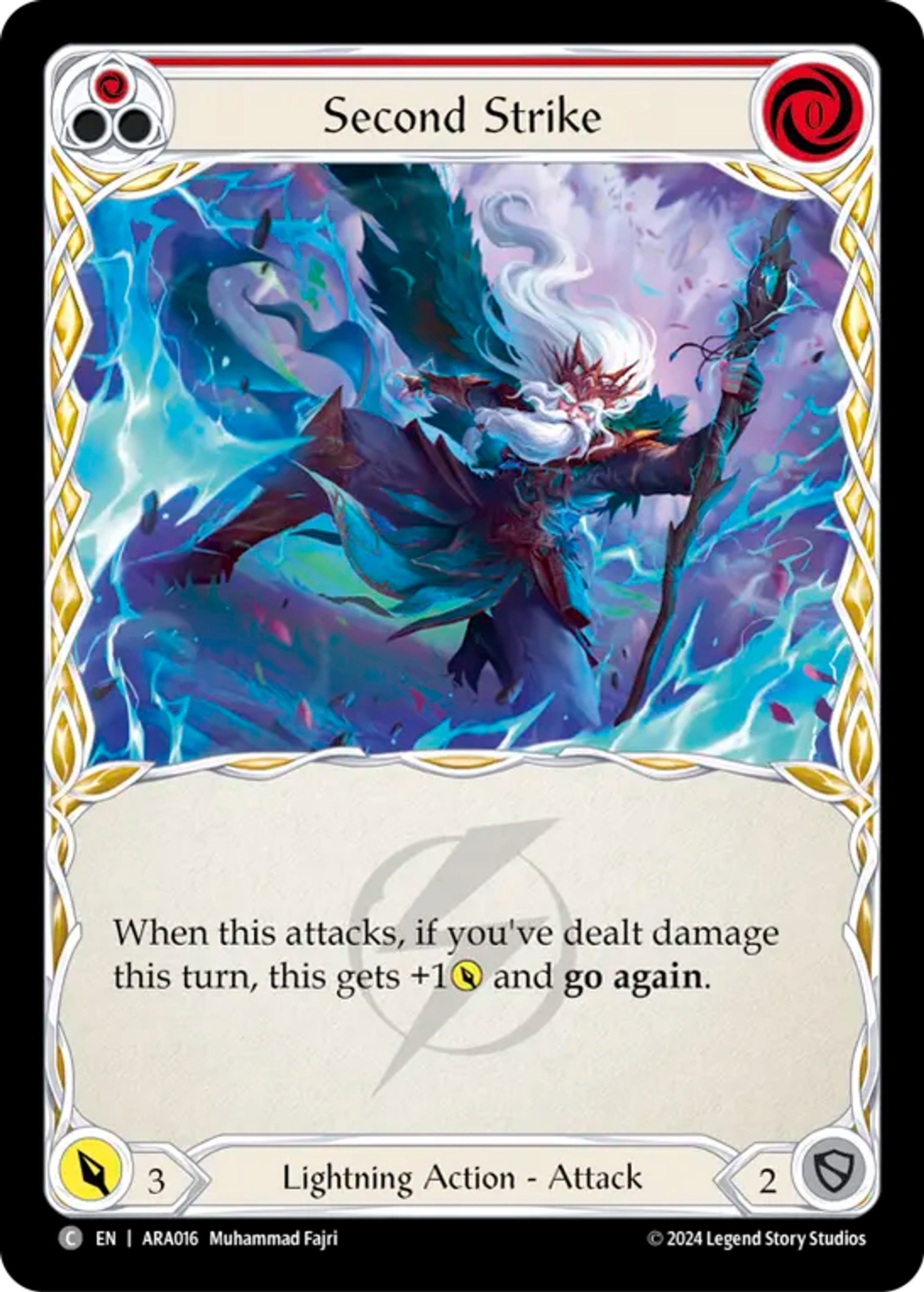 Second Strike (Red) — Rosetta Blitz Deck - Aurora — Flesh and Blood