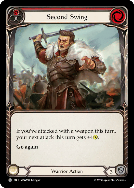 Second Swing (Red) — Mastery Pack Warrior — Flesh and Blood