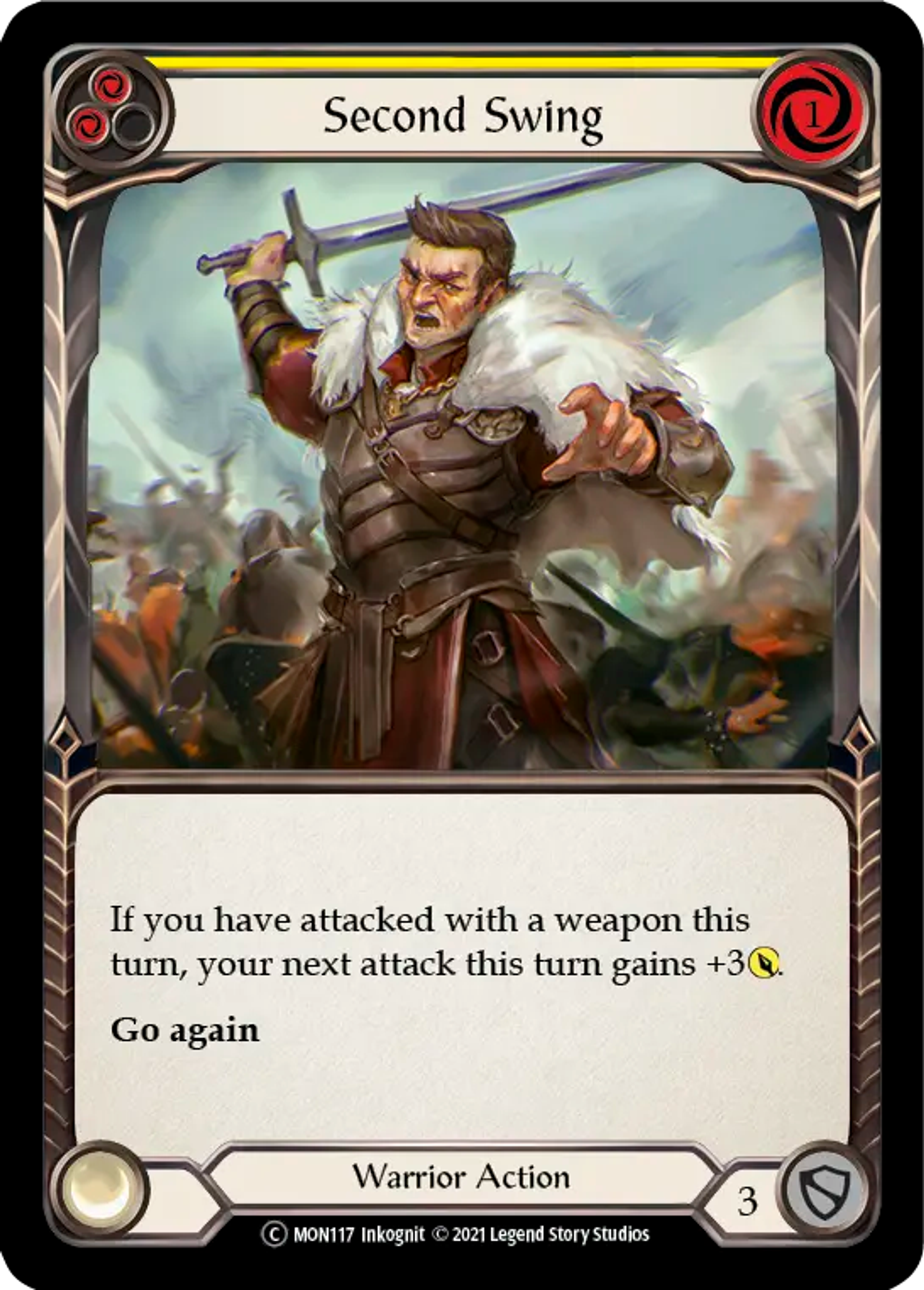 Second Swing (Yellow) — Monarch - Unlimited — Flesh and Blood