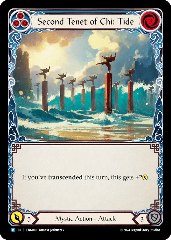 Second Tenet of Chi: Tide (Blue) — Enigma - Blitz Deck — Flesh and Blood