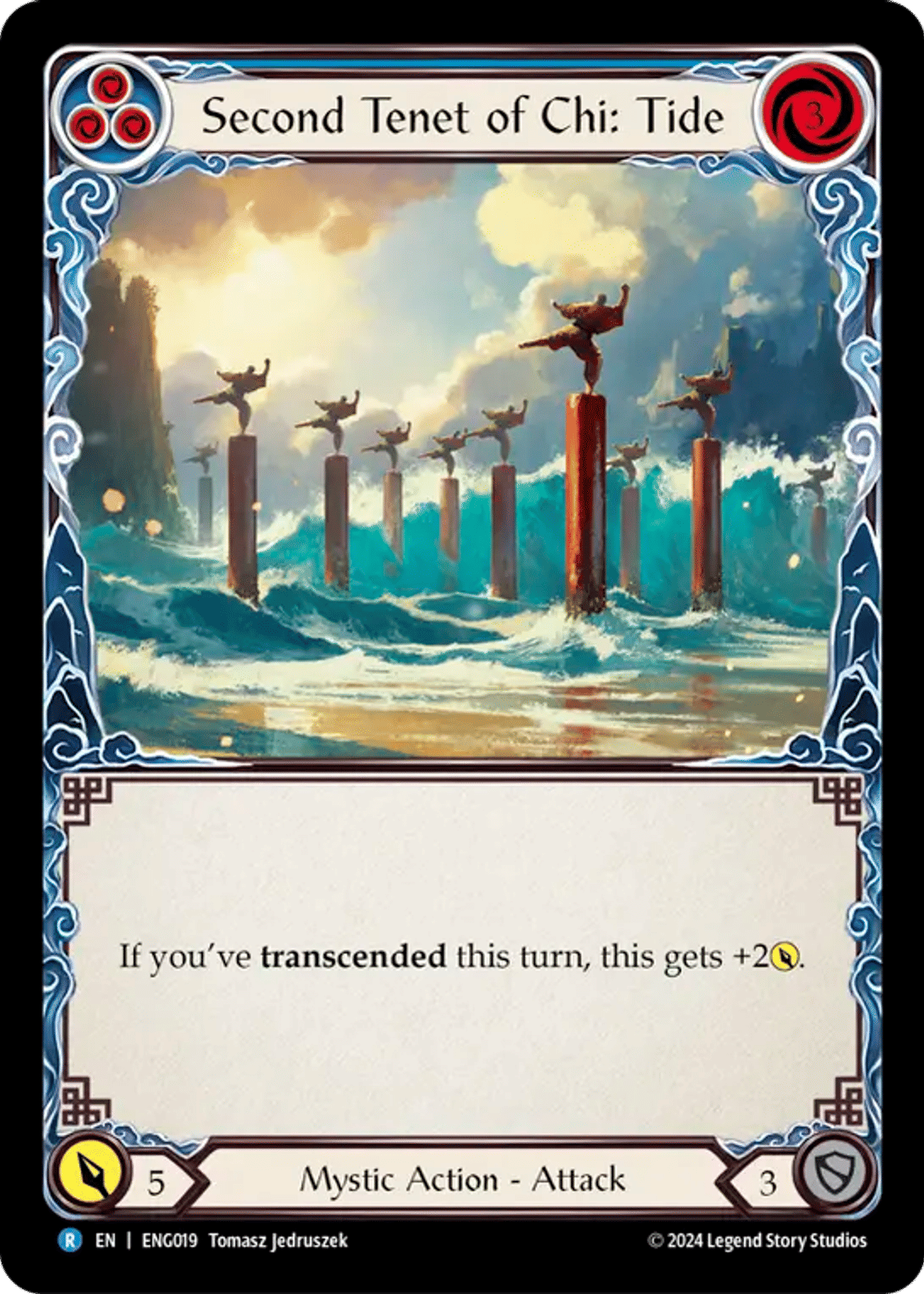 Second Tenet of Chi: Tide (Blue) from Enigma - Blitz Deck - Flesh and Blood