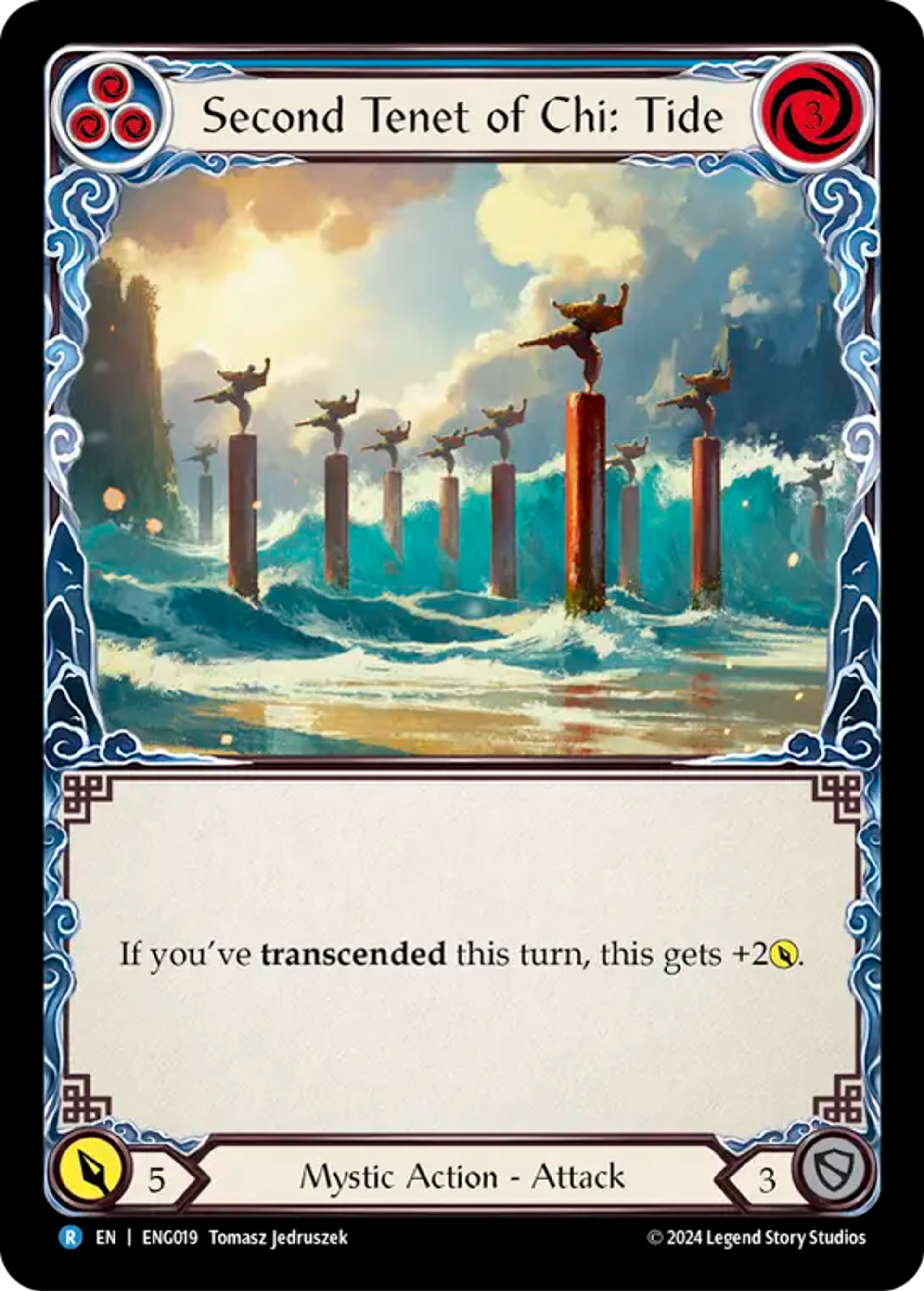Second Tenet of Chi: Tide (Blue) — Enigma - Blitz Deck — Flesh and Blood