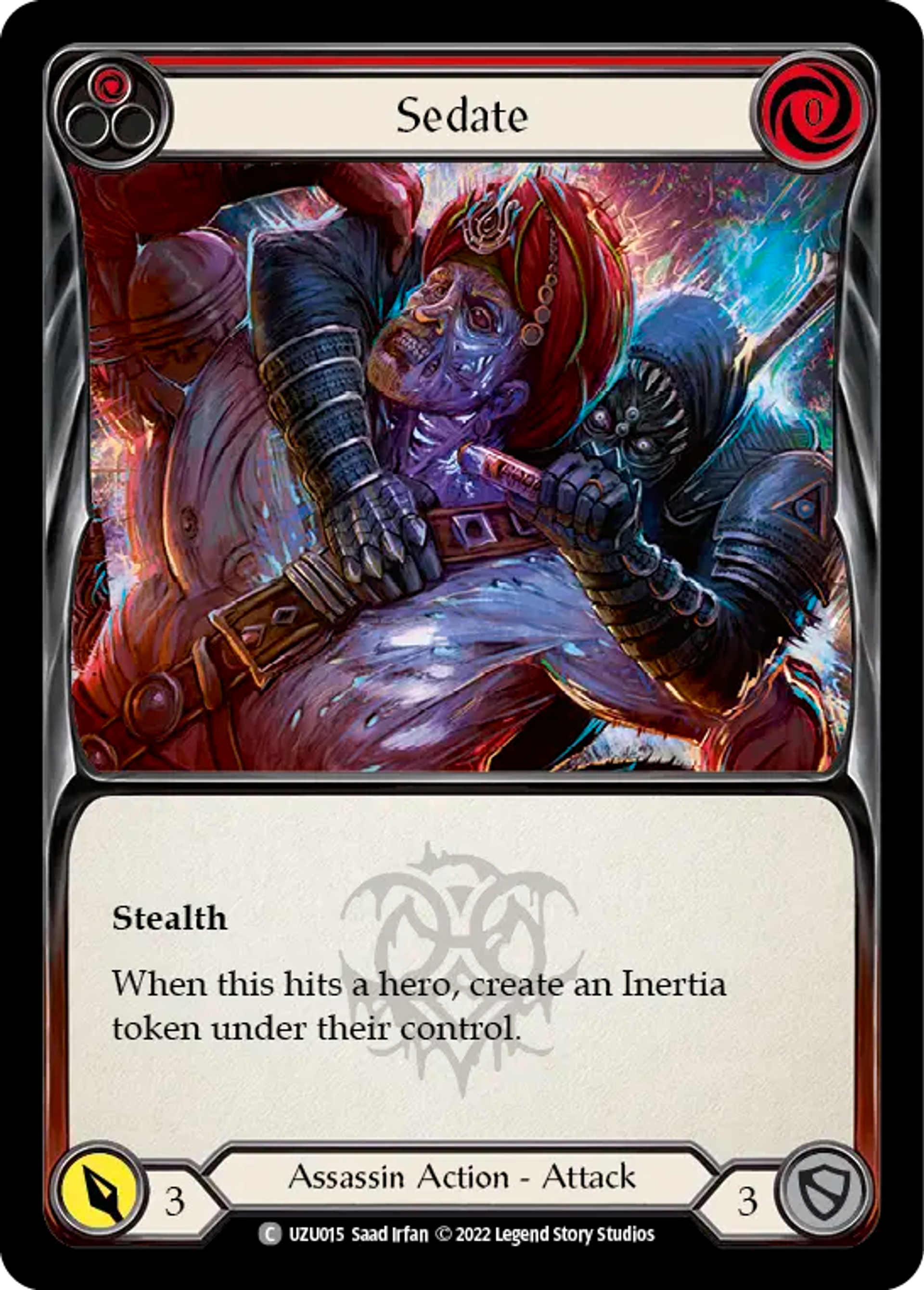 Sedate (Red) — Uzuri - Blitz Deck — Flesh and Blood