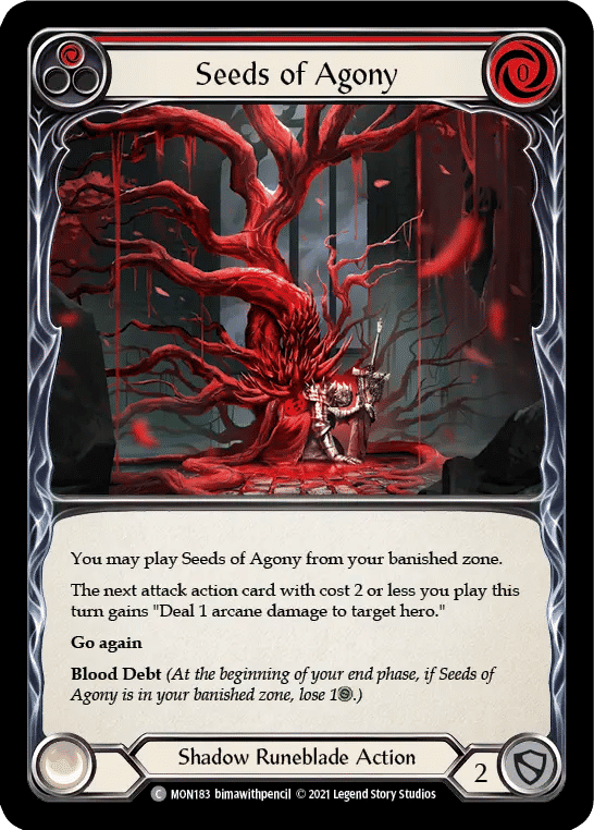 Seeds of Agony (Red) — Monarch — Flesh and Blood