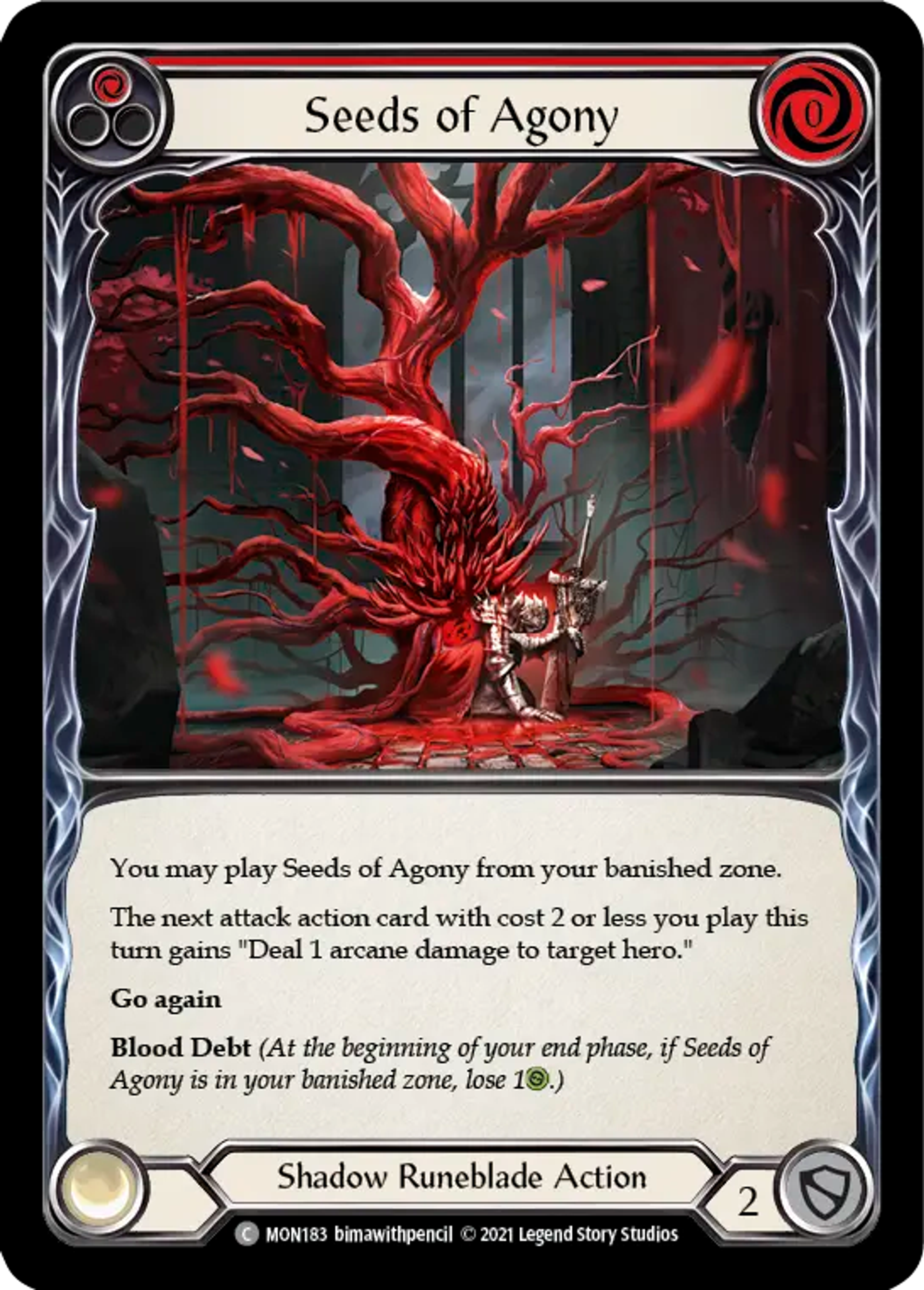 Seeds of Agony (Red) — Monarch — Flesh and Blood