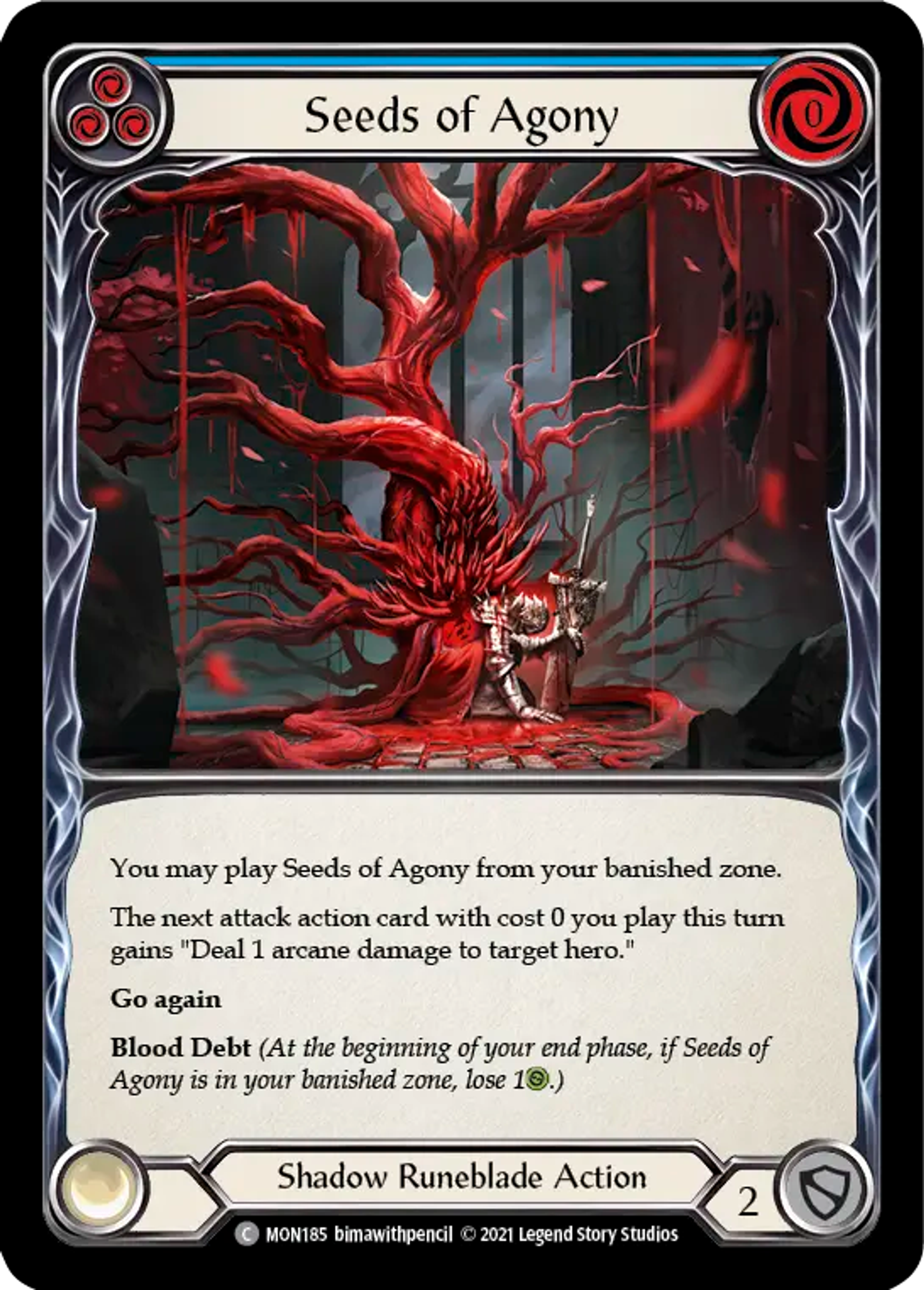 Seeds of Agony (Blue) — Monarch — Flesh and Blood