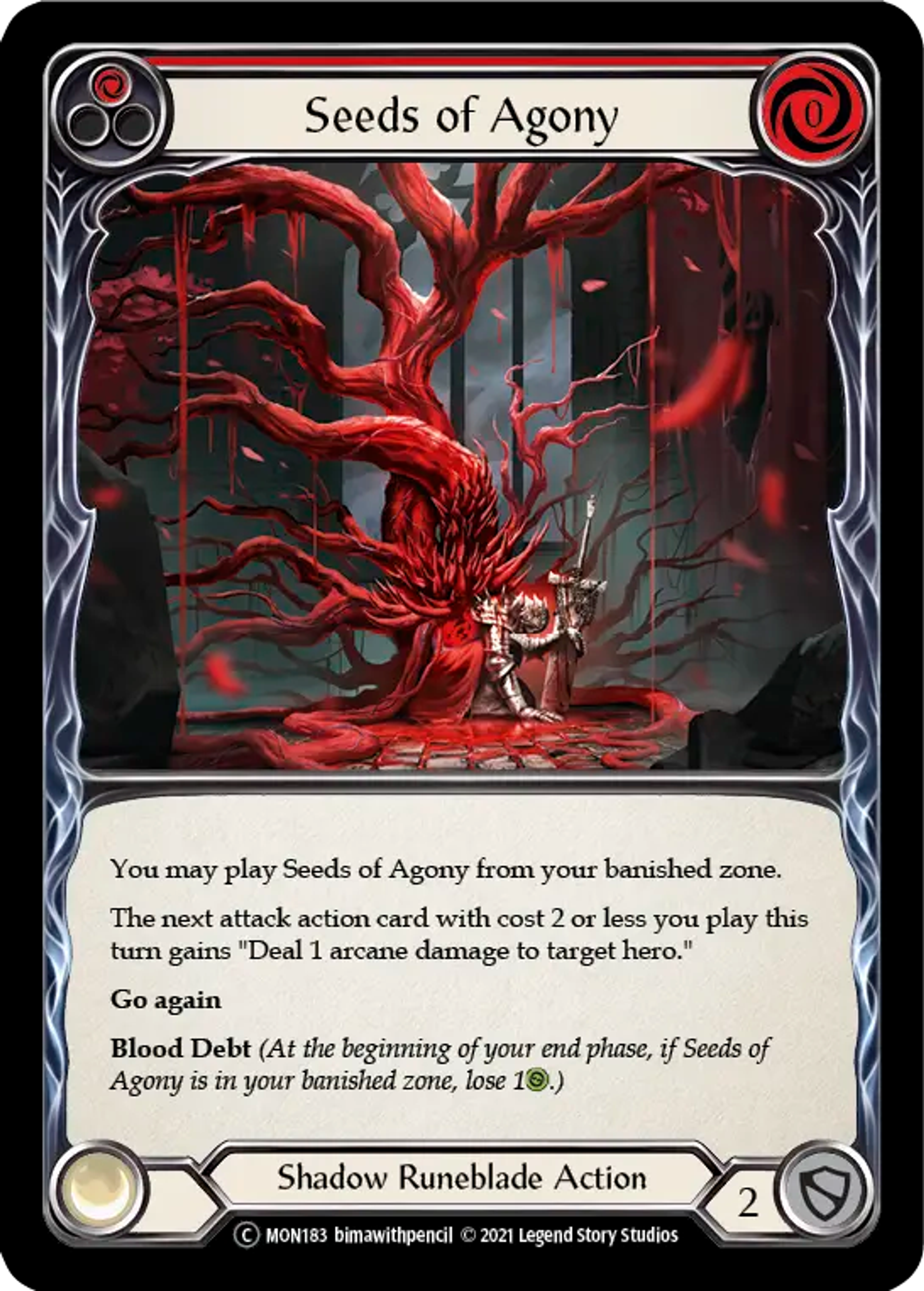 Seeds of Agony (Red) — Monarch - Unlimited — Flesh and Blood