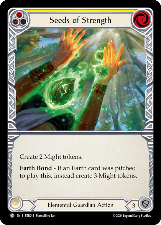 Seeds of Strength (Yellow) — 1st Strike - Terra — Flesh and Blood