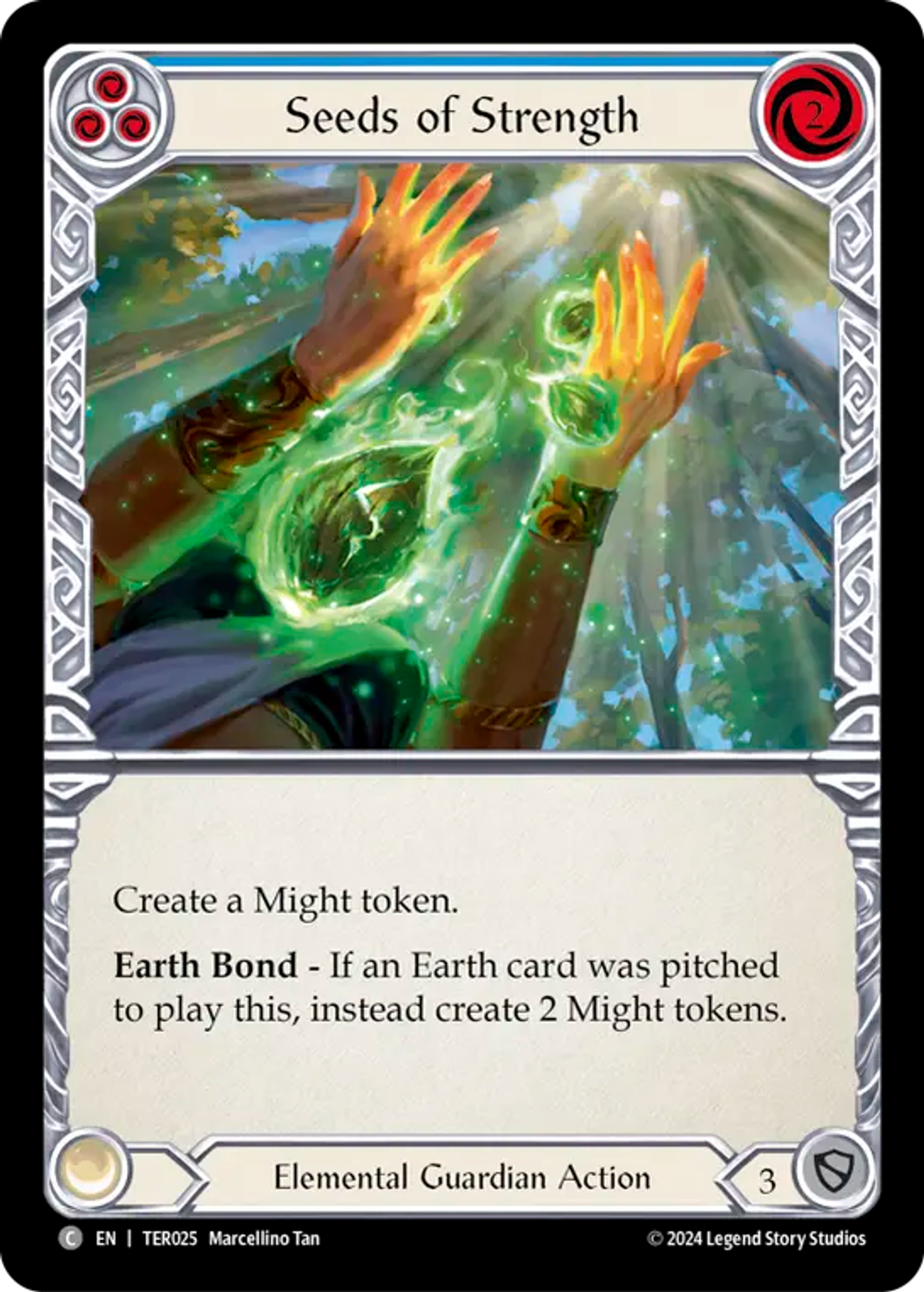 Seeds of Strength (Blue) — 1st Strike - Terra — Flesh and Blood