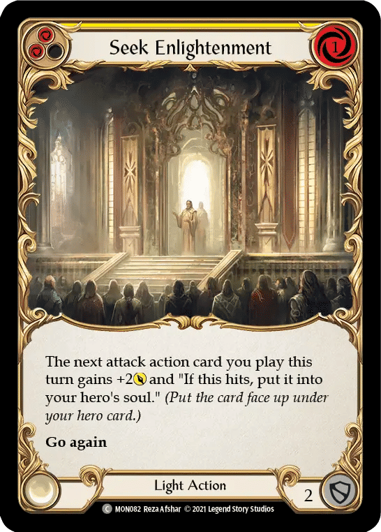Seek Enlightenment (Yellow) — Monarch — Flesh and Blood