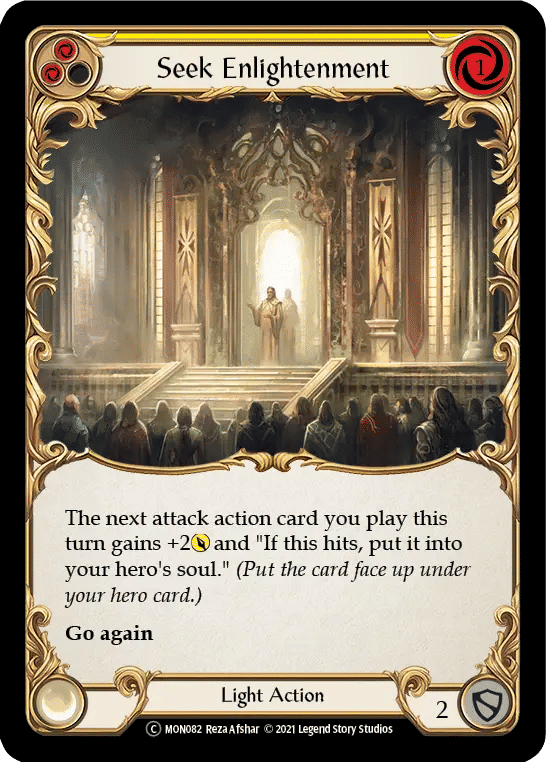 Seek Enlightenment (Yellow) — Monarch - Unlimited — Flesh and Blood