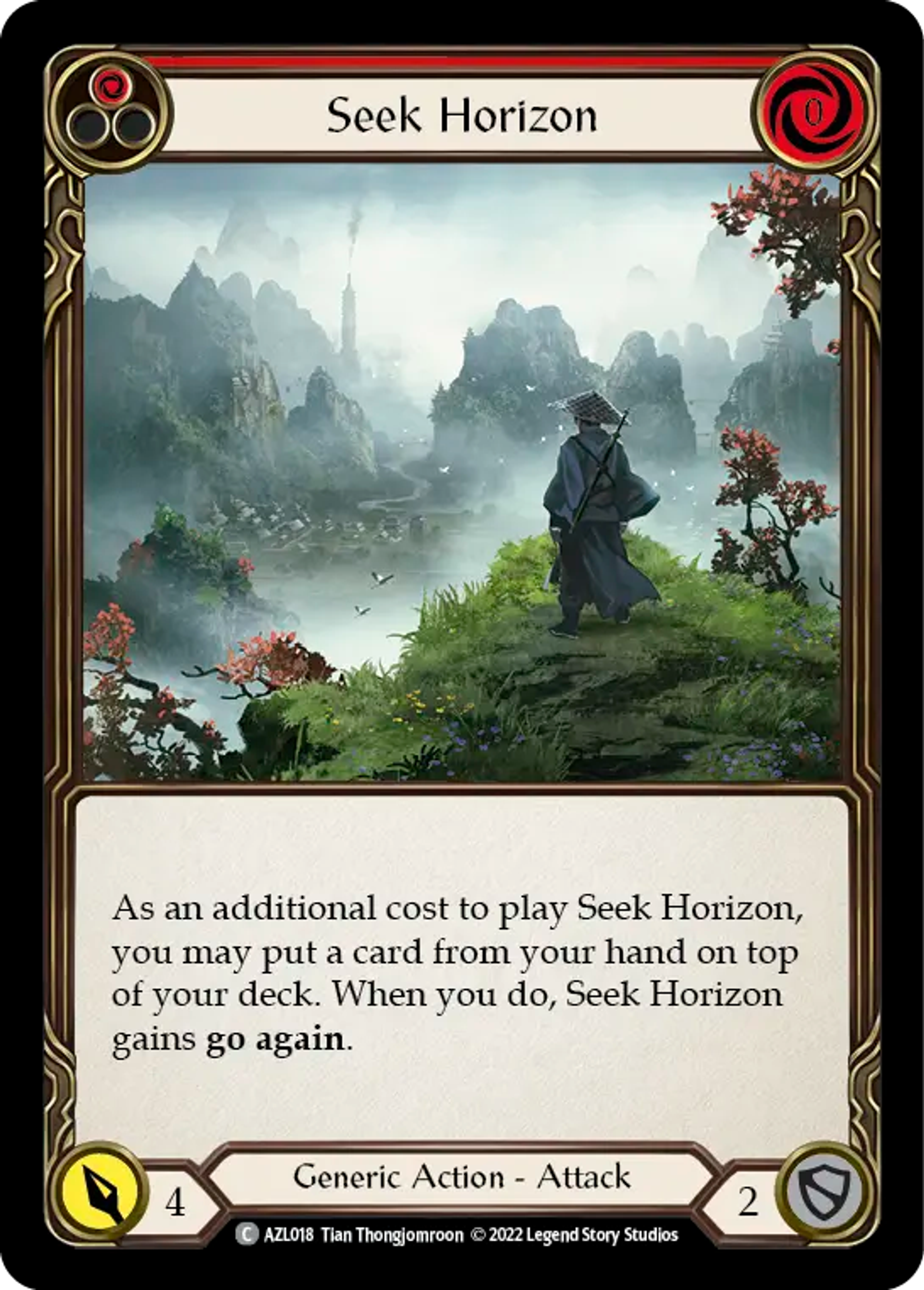 Seek Horizon (Red) — Azalea - Blitz Deck — Flesh and Blood