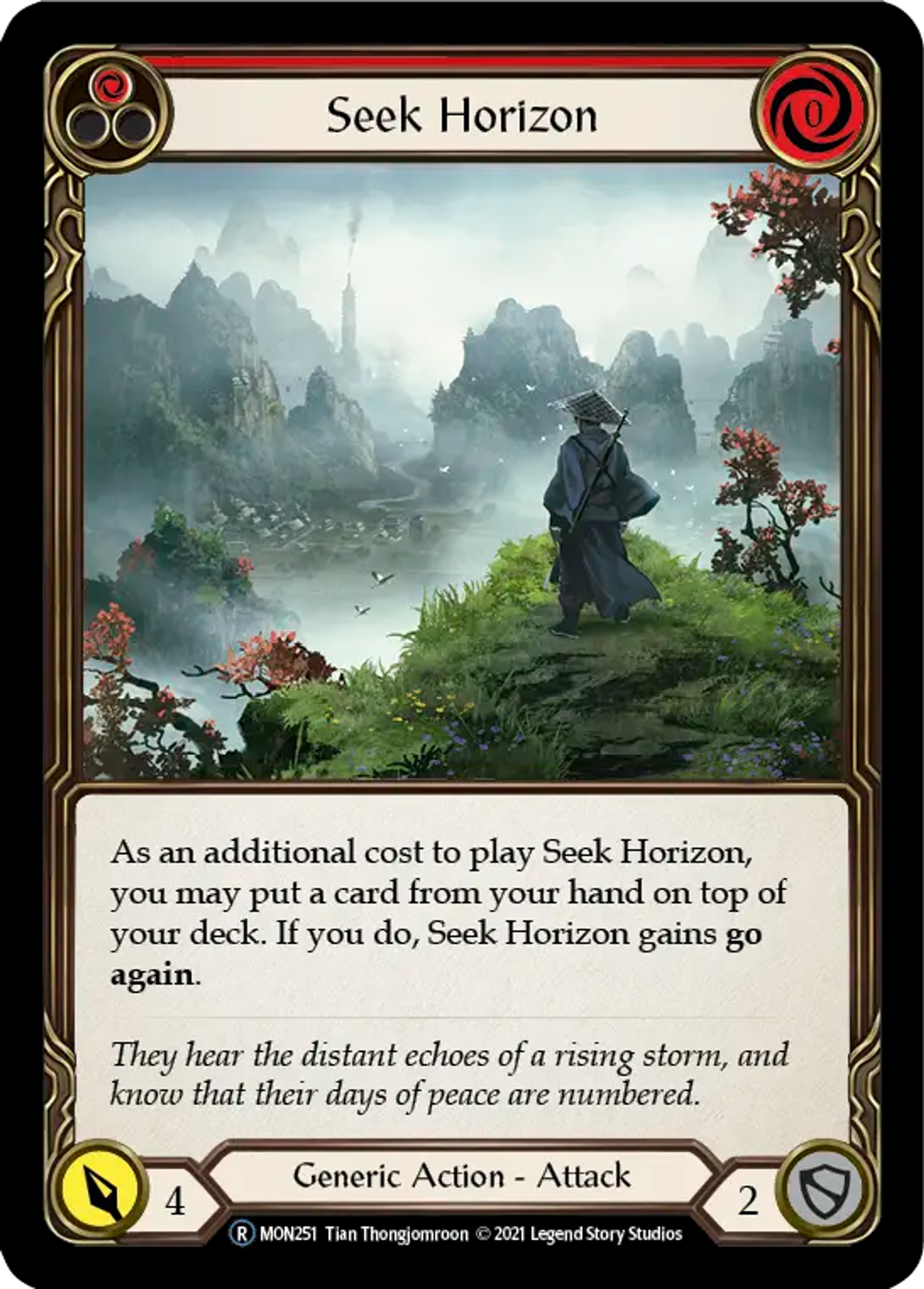 Seek Horizon (Red) — Monarch - Unlimited — Flesh and Blood