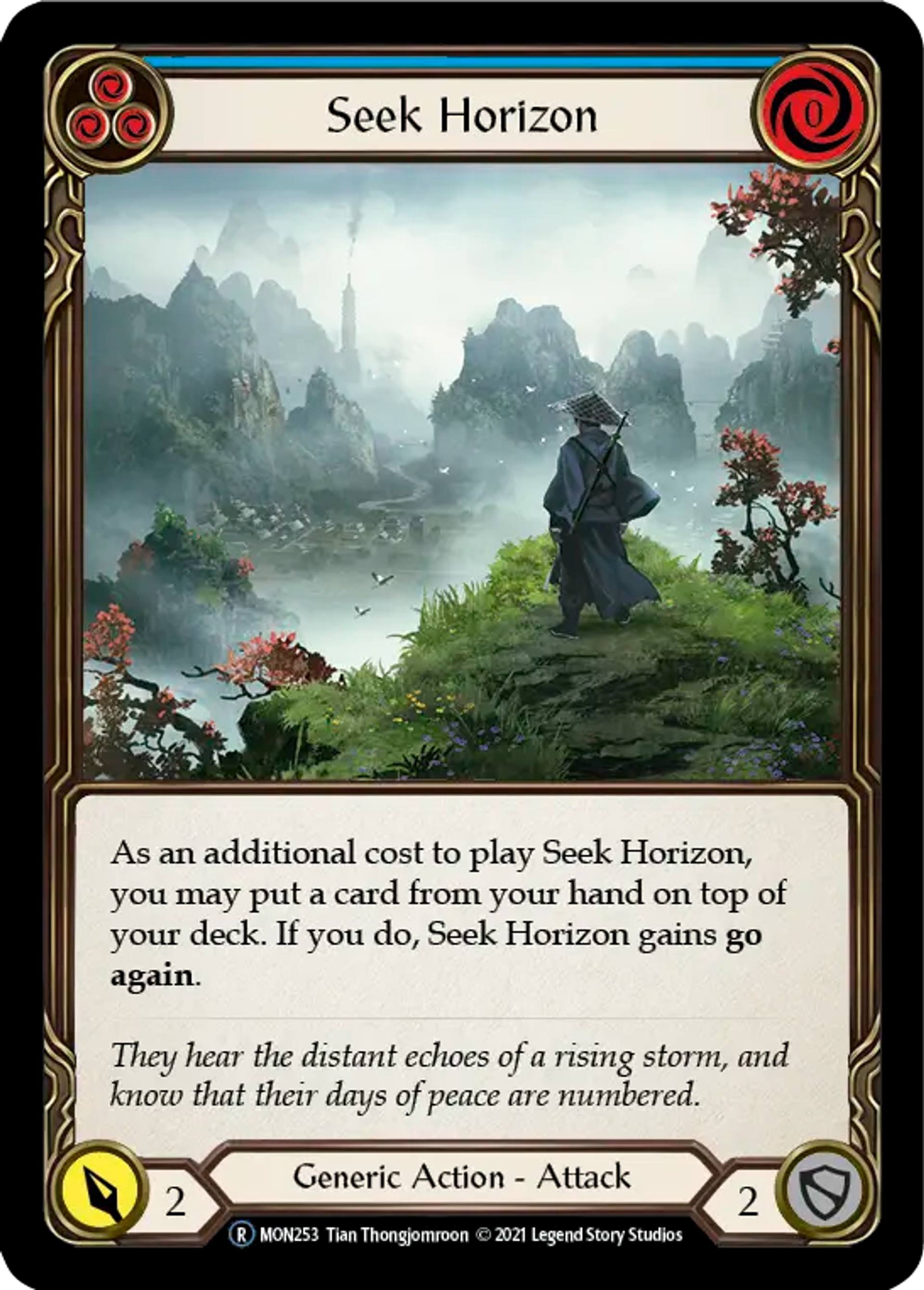 Seek Horizon (Blue) — Monarch - Unlimited — Flesh and Blood