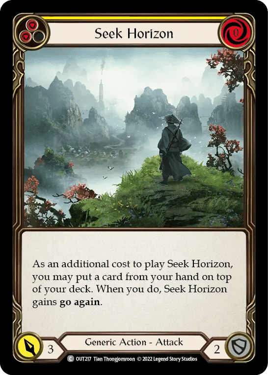 Seek Horizon (Yellow) — Outsiders — Flesh and Blood