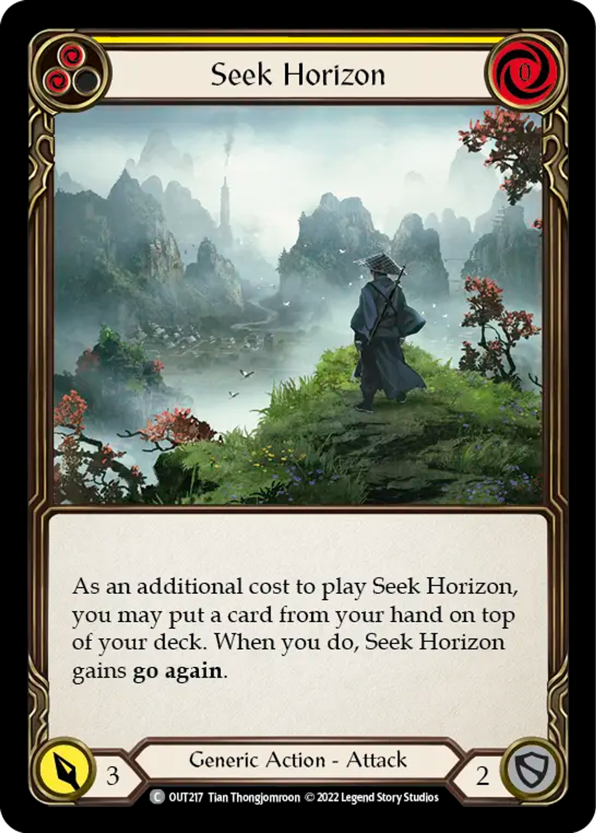 Seek Horizon (Yellow) — Outsiders — Flesh and Blood