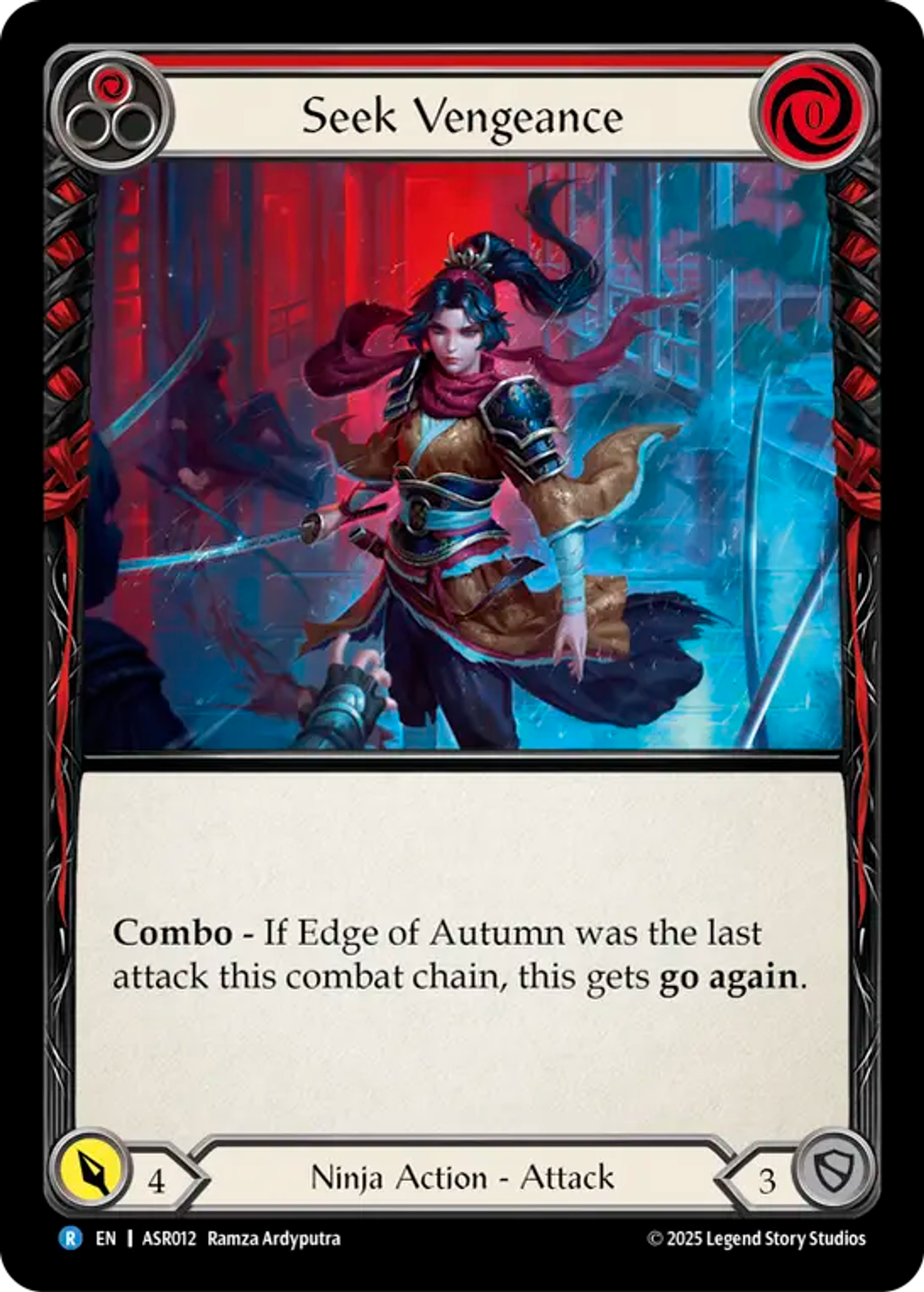 Seek Vengeance (Red) — Armory Deck - Ira, Scarlet Revenger — Flesh and Blood
