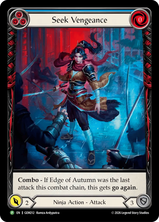 Seek Vengeance — GEM - Pack 6 — Flesh and Blood