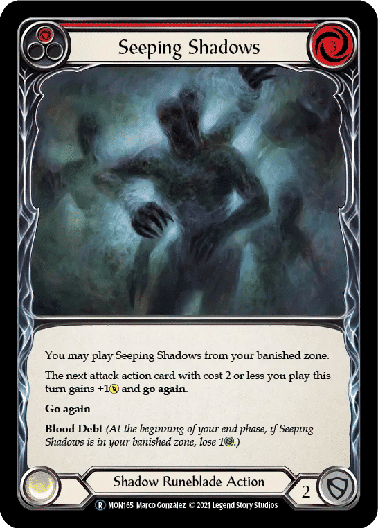 Seeping Shadows (Red) — Monarch - Unlimited — Flesh and Blood