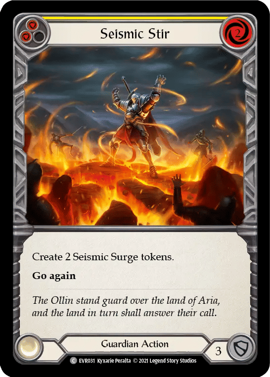 Seismic Stir (Yellow) — Everfest — Flesh and Blood