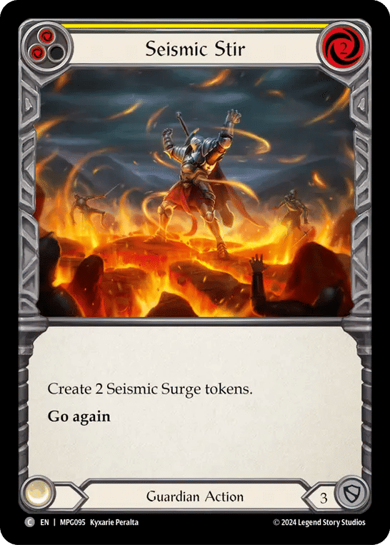 Seismic Stir (Yellow) — Mastery Pack Guardian — Flesh and Blood