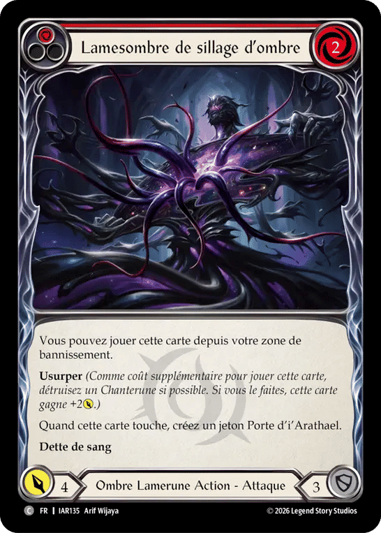 Lamesombre de sillage d’ombre — Usurp the Shadow Throne — Flesh and Blood