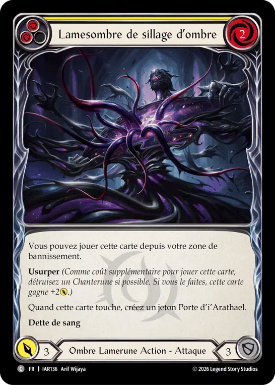 Lamesombre de sillage d’ombre — Usurp the Shadow Throne — Flesh and Blood