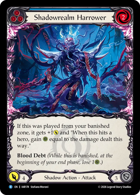Shadowrealm Harrower (Blue) — Usurp the Shadow Throne — Flesh and Blood